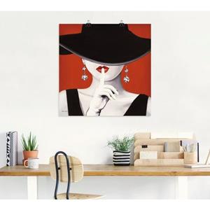 Artland Artprint Chapeau I als artprint op linnen, muursticker of poster in verschillende maten