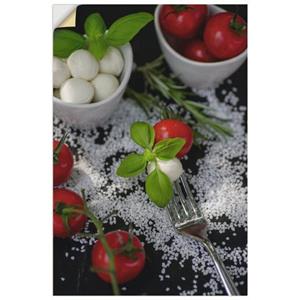 Artland Artprint Mediterrane uit de keuken Aluminium- artprint voor buiten voor buiten, artprint op linnen, poster, muursticker