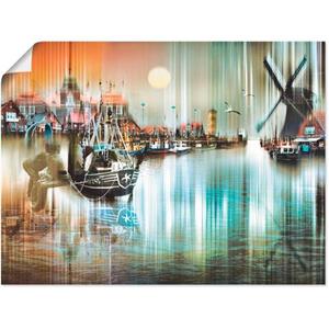 Artland Artprint Neuharlingersiel Noordzee collage 04 als artprint op linnen, muursticker of poster in verschillende maten
