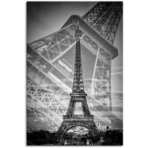 Artland Artprint De dubbele Eiffeltoren II als artprint van aluminium, artprint op linnen, muursticker of poster in verschillende maten