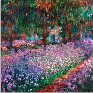 Artland Artprint De tuin van de kunstenaar bij Giverny als artprint van aluminium, artprint op linnen, muursticker of poster in verschillende maten
