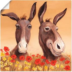 Artland Artprint Ezel als artprint van aluminium, artprint op linnen, muursticker of poster in verschillende maten