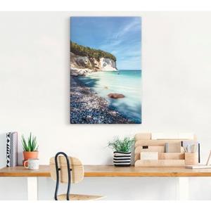 Artland Artprint Krijtrotsen op het eiland Rügen III als artprint van aluminium, artprint op linnen, muursticker of poster in verschillende maten