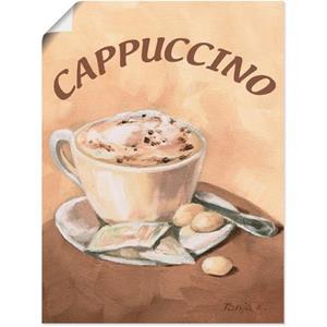 Artland Artprint Kopje cappuccino als artprint op linnen, poster, muursticker in verschillende maten