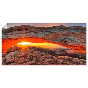 Artland Artprint Iconic Mesa Arch als artprint van aluminium, artprint op linnen, muursticker of poster in verschillende maten