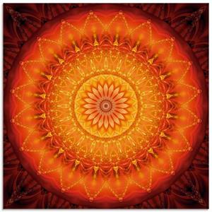 Artland Print op glas Mandala energie 1 in verschillende maten