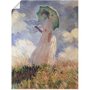 Artland Artprint Vrouw met parasol, Suzanne Hoschedé als artprint op linnen, muursticker of poster in verschillende maten