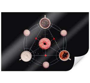 Wall-Art Poster "Geometrische Küche Alchemie", Küche, (1 St.), Poster, Wandbild, Bild, Wandposter