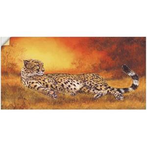 Artland Artprint Jachtluipaard als artprint van aluminium, artprint op linnen, muursticker of poster in verschillende maten