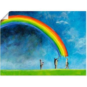 Artland Artprint Regenboog schilderen als artprint op linnen, muursticker of poster in verschillende maten