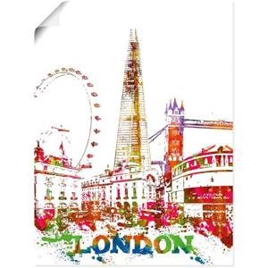 Artland Artprint Londen grafisch als artprint van aluminium, artprint op linnen, muursticker of poster in verschillende maten