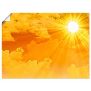 Artland Artprint Warme zonnestralen als artprint van aluminium, artprint op linnen, muursticker of poster in verschillende maten