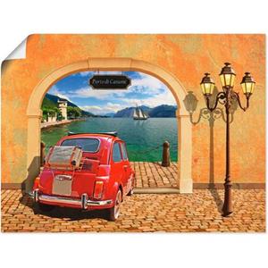 Artland Artprint Kleine Italiaanse haven als artprint op linnen, muursticker of poster in verschillende maten