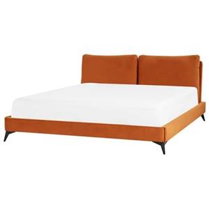 Beliani MELLE Bed Oranje 180x200