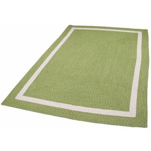 Gino Falcone Teppich "Benito", rechteckig, Flachgewebe, Uni Farben, mit Bordüre, In- und Outdoor geeignet