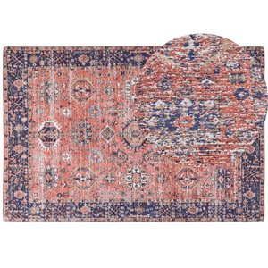 BELIANI Vloerkleed katoen rood/blauw 200 x 300 cm KURIN