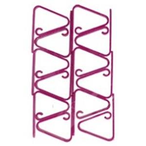 Gerim Kitchen Solutions Tafelkleedklemmen - 8x stuks - roze - kunststof -