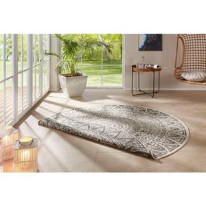 freundin Home Collection Teppich "Lilja", rund, In-und Outdoor geeignet, Mandala, Pflegeleicht, Flachgewebe, Wendbar