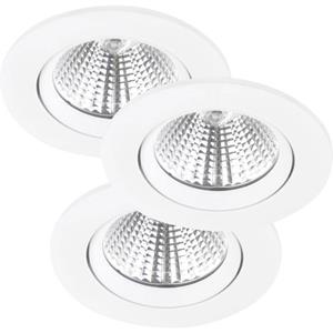 Nordlux 47870101 Freemont LED-Einbauleuchte 3er Set EEK: F (A - G) LED LED fest eingebaut 16.5W Weiß