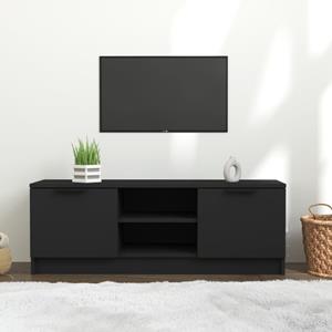 VidaXL Tv-meubel 102x35x36,5 cm bewerkt hout zwart