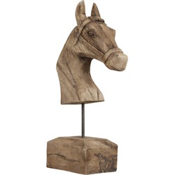 Light&Living Ornament 25x14x48 cm HORSE hout weather barn