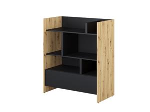 Mobistoxx Boekenkast CONCEPTION PRO 108 cm zwart/artisan eik