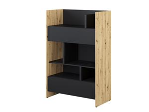Mobistoxx Boekenkast CONCEPTION PRO 138 cm zwart/artisan eik