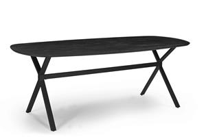 Giga Meubel Eettafel Famke Zwart 220cm - 