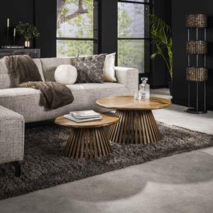 LifestyleFurn Salontafel Jean-Claude Set van 2 stuks, Mangohout - Naturel