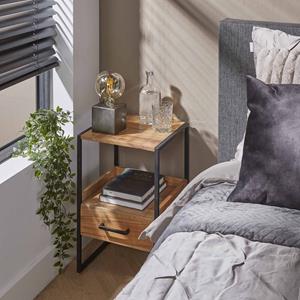 LifestyleFurn Nachtkastje Bethanne Acaciahout - Naturel