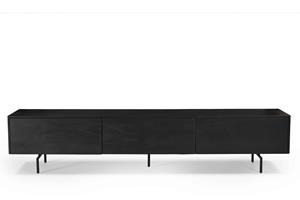 Giga Meubel Tv-Meubel Cas Zwart 220cm - 