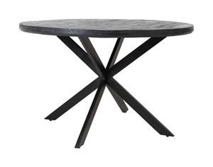 Light & Living Ronde Eettafel Yellov Zwart