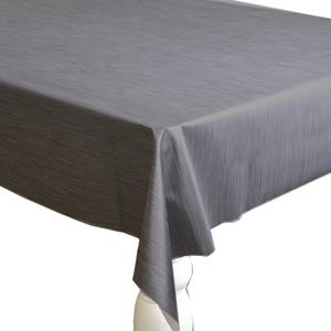 Bellatio Luxe tafelzeil/tafelkleed titanium grijs metallic look x 250 cm -