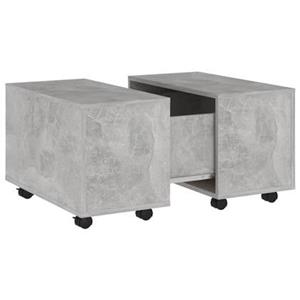 VidaXL Salontafel 60x60x38 cm spaanplaat betongrijs