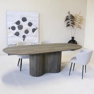 Giga Meubel Eettafel Ava Ovaal Bruin 240cm - 