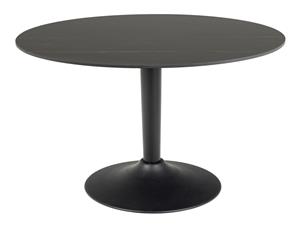 Bendt Ronde Salontafel Tempest Keramiek met marmerprint, 90cm - Zwart