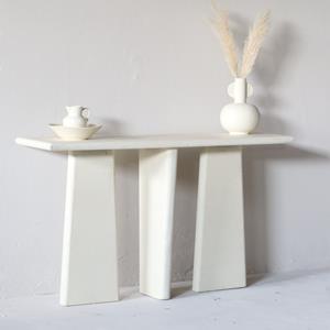 Giga Meubel Sidetable Chiara Rechthoek Beige 130cm - 