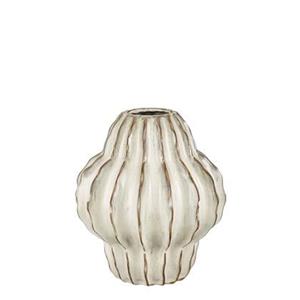 Mica Decorations Altea Vaas - H28 x Ø24,5 cm - Keramiek - Off White