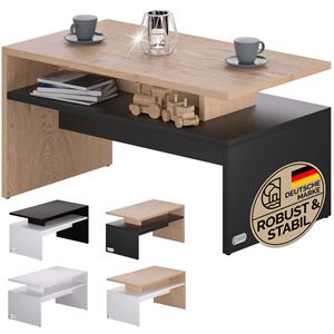 Casaria Salontafel Sacramento Hout/Grijs 92x50x47cm