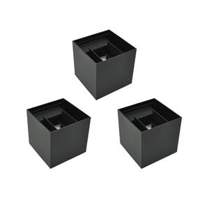 Outlight Set van 3 wandspots Roty Cube Set IP54 MBP-8030-3