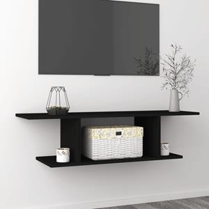 Tv-wandmeubel 103x30x26,5 cm zwart