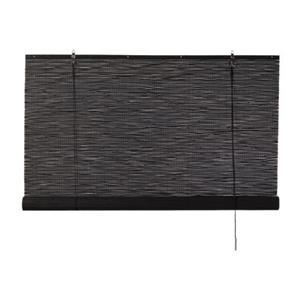 Xenos Bamboe rolgordijn - zwart - 60x180 cm