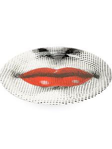 Fornasetti mond afdrukken lade - Zwart