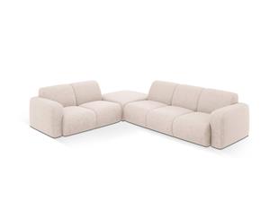 Windsor & Co Hoekbank Lola links chenille met hocker | 