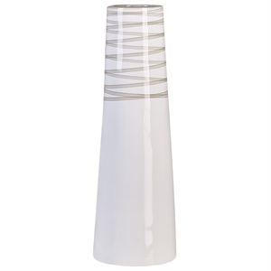 BELIANI Decoratieve vaas wit terracotta 57 cm TARRAGONA