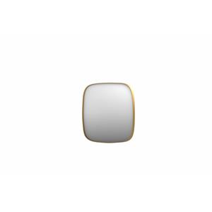 INK SP29 spiegel - 80x4x80cm contour in stalen kader - geborsteld mat goud 8409622
