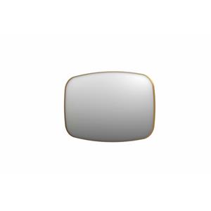 INK SP29 spiegel - 120x4x80cm contour in stalen kader - geborsteld mat goud 8409662