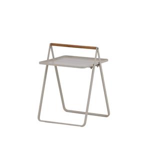 Nest outdoor Ylva metalen tuin bijzettafel beige - 45 x 45 cm