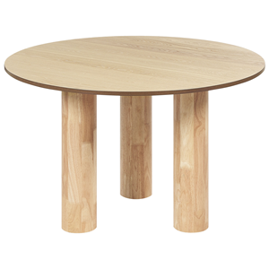 BELIANI Eettafel hout lichtbruin ⌀ 120 cm ORIN