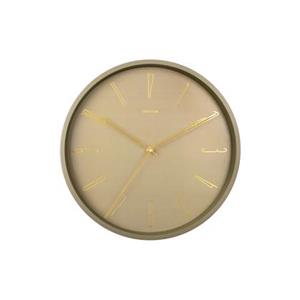 Karlsson  Wall clock Belle Numbers metal moss green